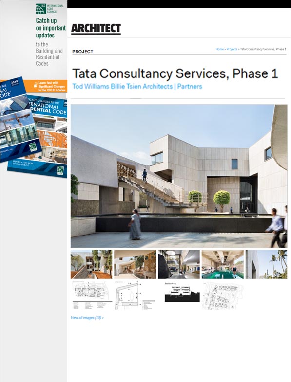 Tata Consultancy Services, Phase 1 Tod Williams Billie Tsien Architects | Partners, Architect - April 2015